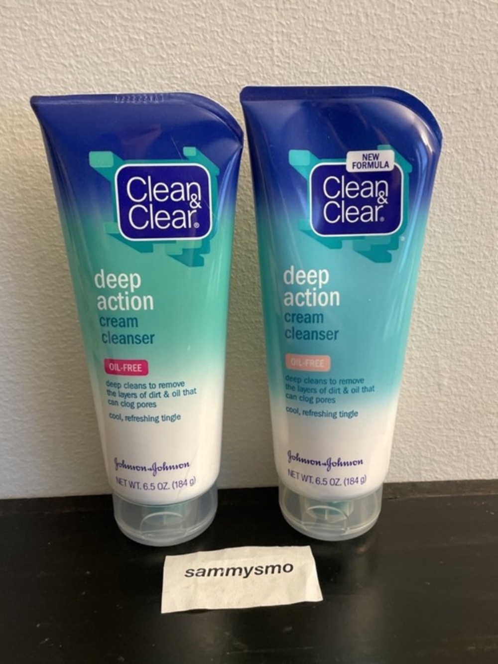 Clean & Clear Deep Action Cream Cleanser, Salicylic Acid 6.5 oz., x2 OLD FORMULA